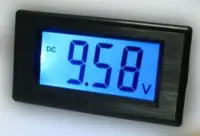 kijelző volt, LCD, nagy, 2 tizedes