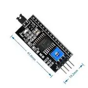 Soros meghajtó panel karakteres 1602 kijelzőhöz