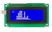 USB-s Grafikus LCD 128x64 pixel, Kék háttérvilágítás