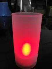 Led gyertya, mécses, piros