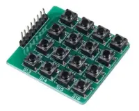4x4 mátrix gomb panel, nyomógomb