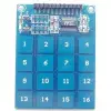 4x4 mátrix gomb panel, érintős, kapacitív
