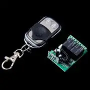 2 csatornás távirányító és relés vevő, univerzális módok