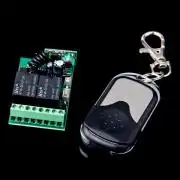 2 csatornás távirányító és relés vevő, univerzális módok