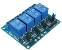 4 csatornás relé modul panel