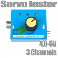 Szervó teszt, servo tester, kézi RC szervó meghajtó