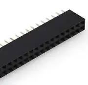 Tüskesor 2.54mm, 2x 40 pin, anya (hüvelysor)