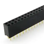 Tüskesor 2.54mm, 2x 40 pin, anya (hüvelysor)