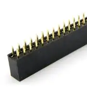 Tüskesor 2.54mm, 2x 40 pin, anya (hüvelysor)