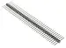Tüskesor 2.54mm, 1x 40 pin, apa, hosszú