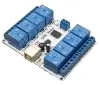 USB - 8 csatornás relé modul panel