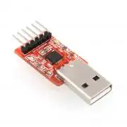 USB - RS232 soros port átalakító TTL szintű - CP2102, RST láb is